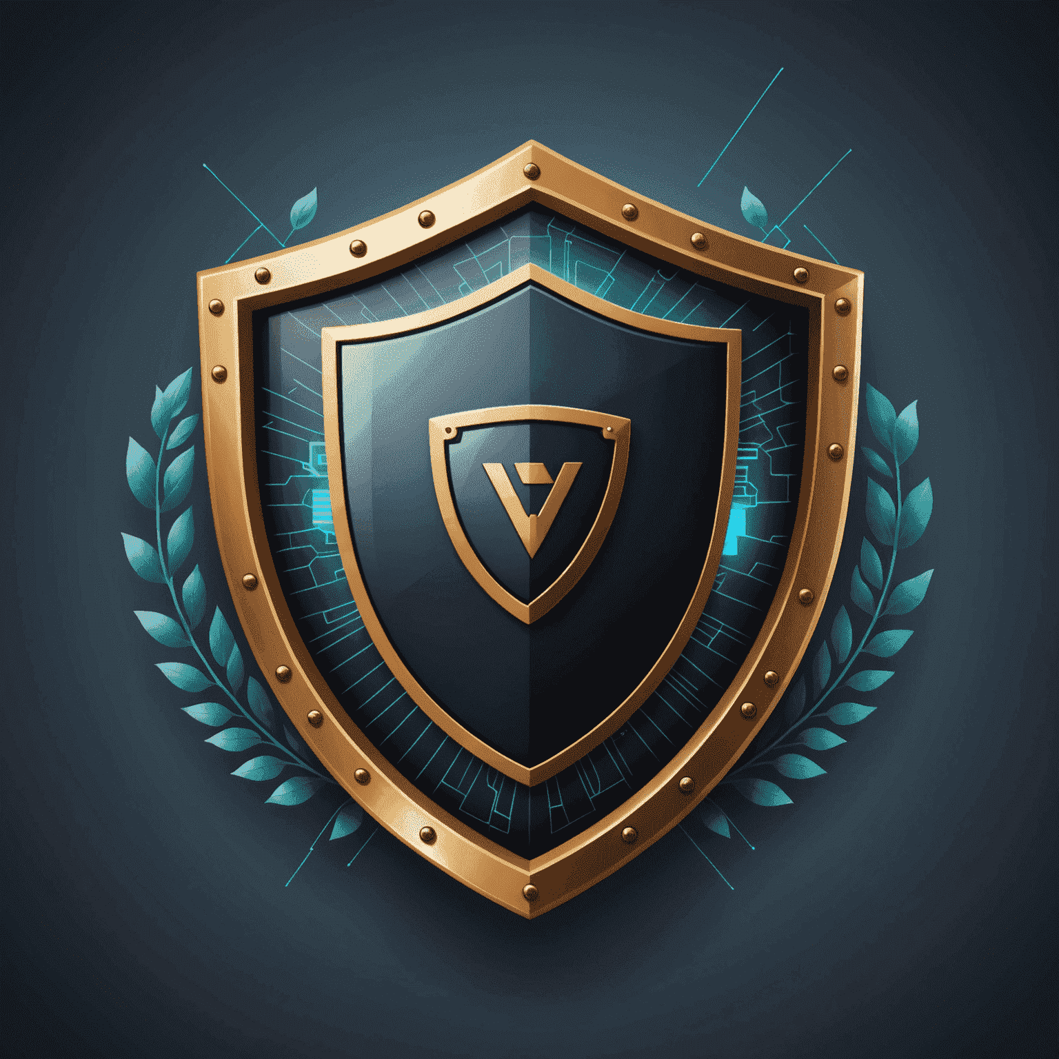 Illustration showing a shield with a VPN logo protecting a computer from various online threats, symbolizing the security benefits of using a VPN service